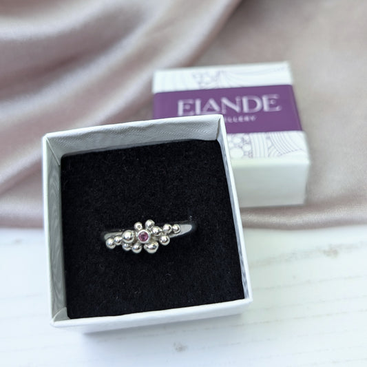 Granulated Tourmaline Silver Ring